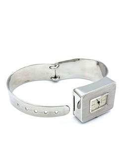 Vintage HERMES Silver Watch, circa 1970