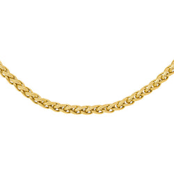 Yellow Gold Braided Link Necklace