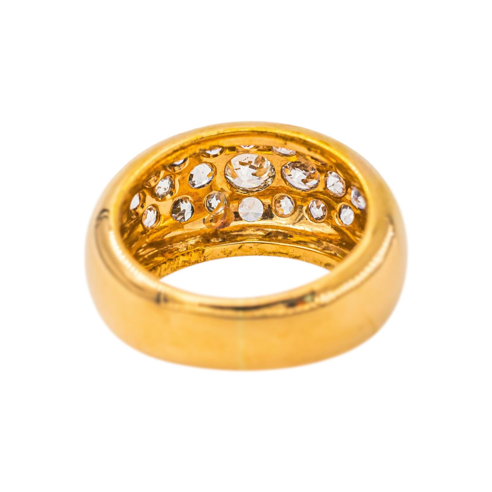 Bague Jonc Or jaune Diamant