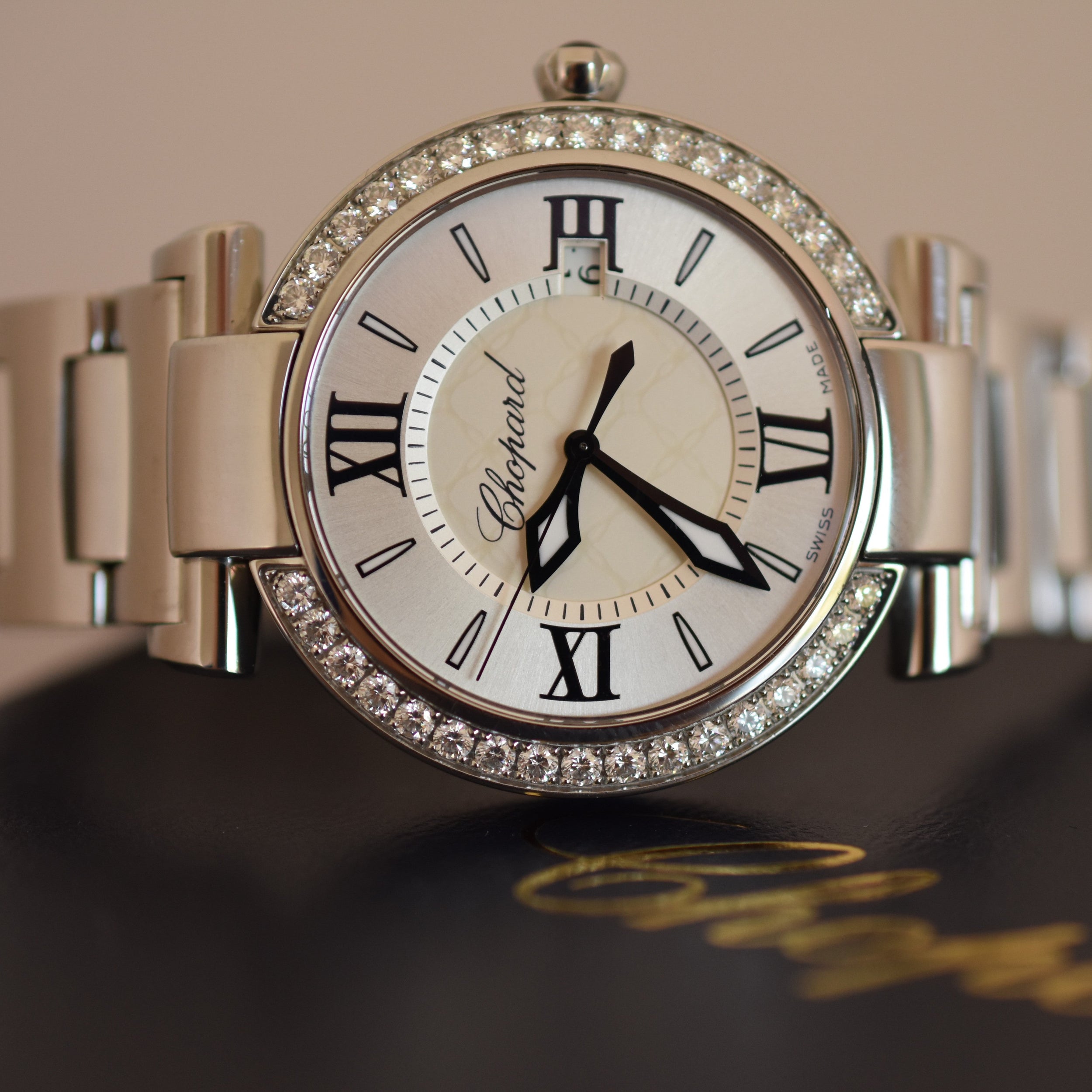 CHOPARD "Impériale" Watch in Stainless Steel, Amethyst, and Diamonds