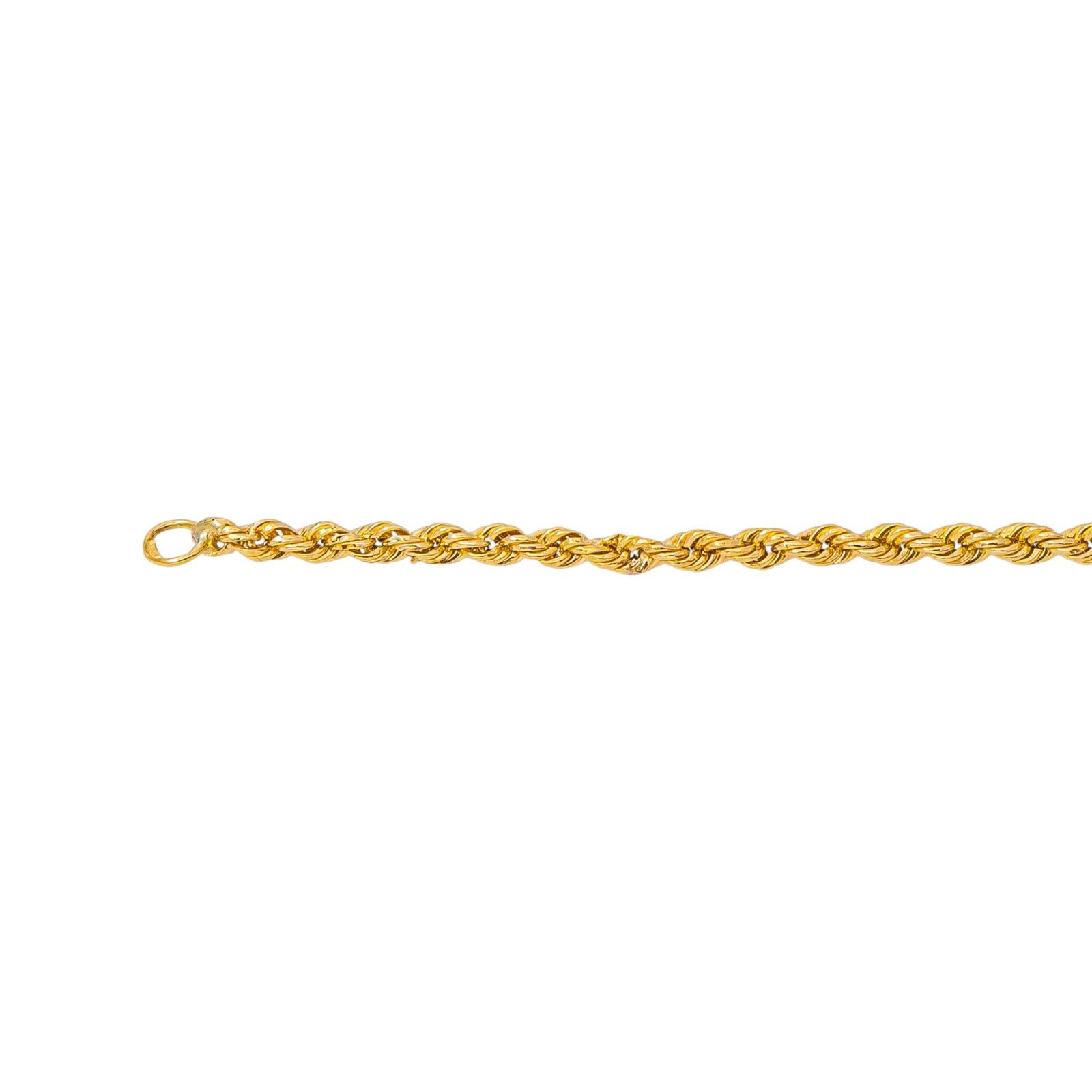 Yellow Gold Rope-Link Necklace