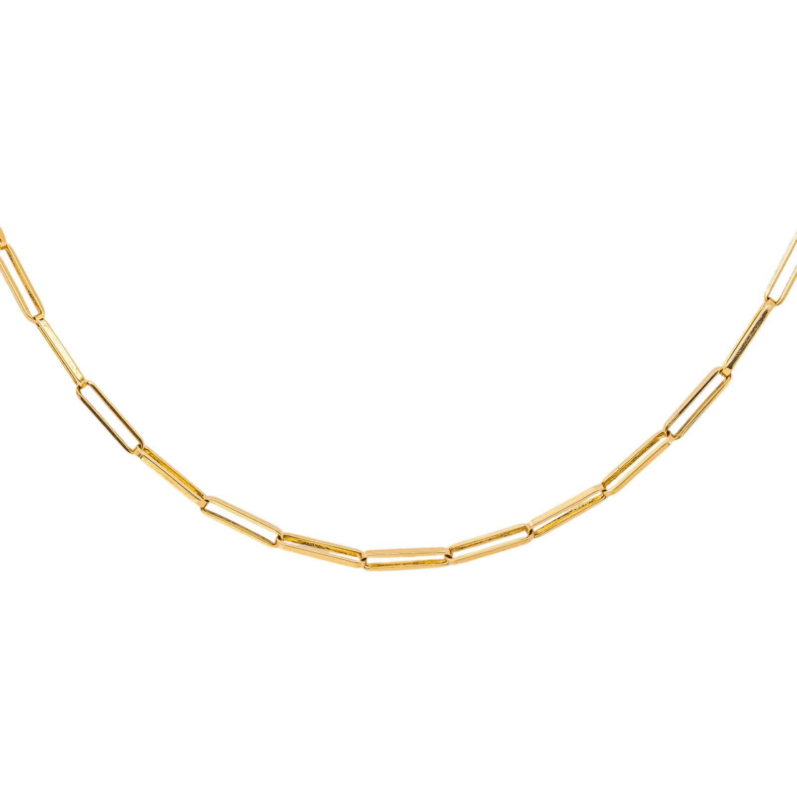 Yellow Gold Forçat Link Necklace