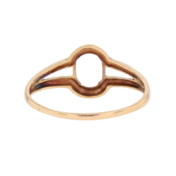 Yellow Gold and Aquamarine Solitaire Ring