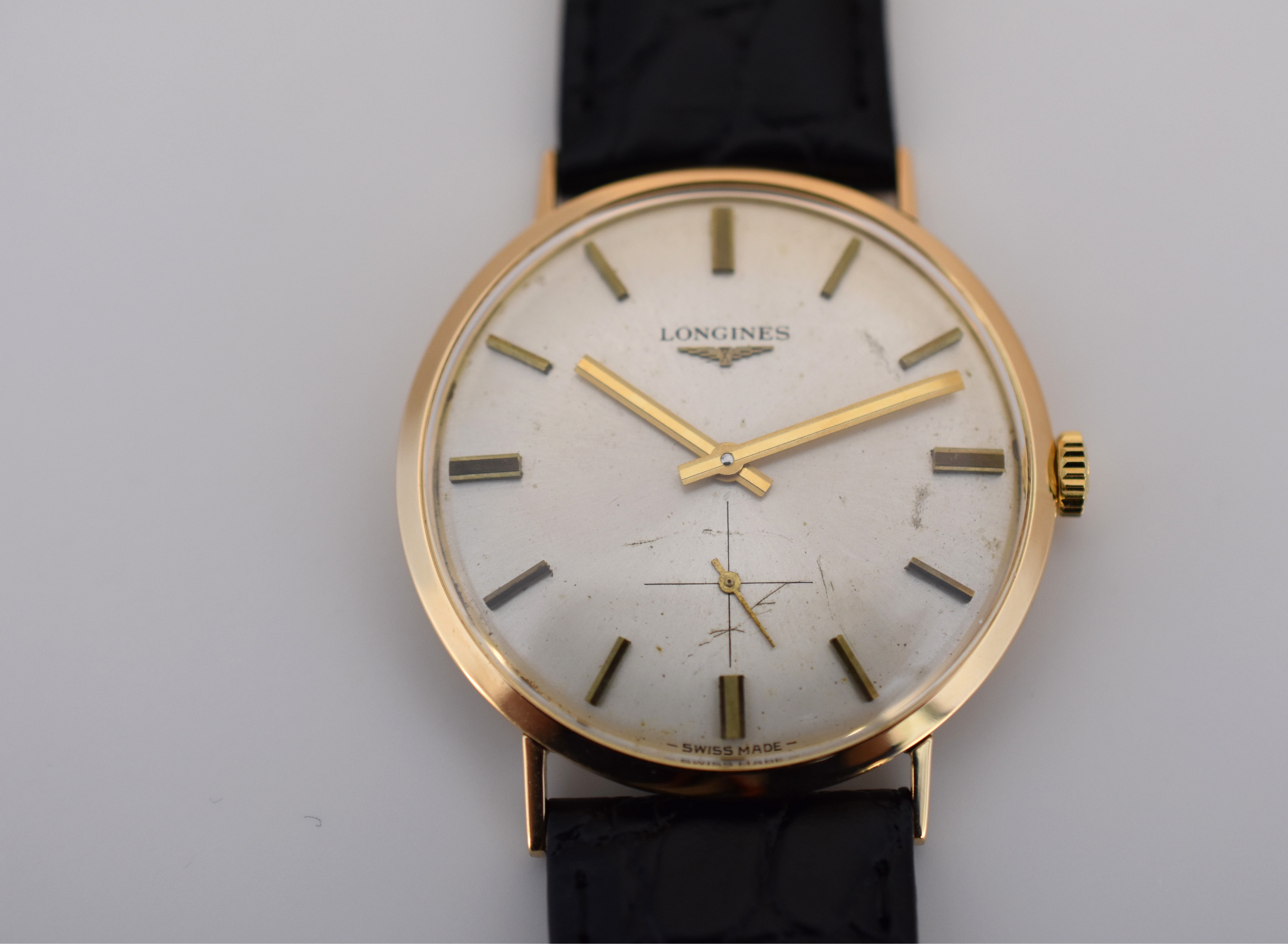 Longines Classic Man, Calibre mécanique 420, or jaune 18 carats 750/000, Circa 1968