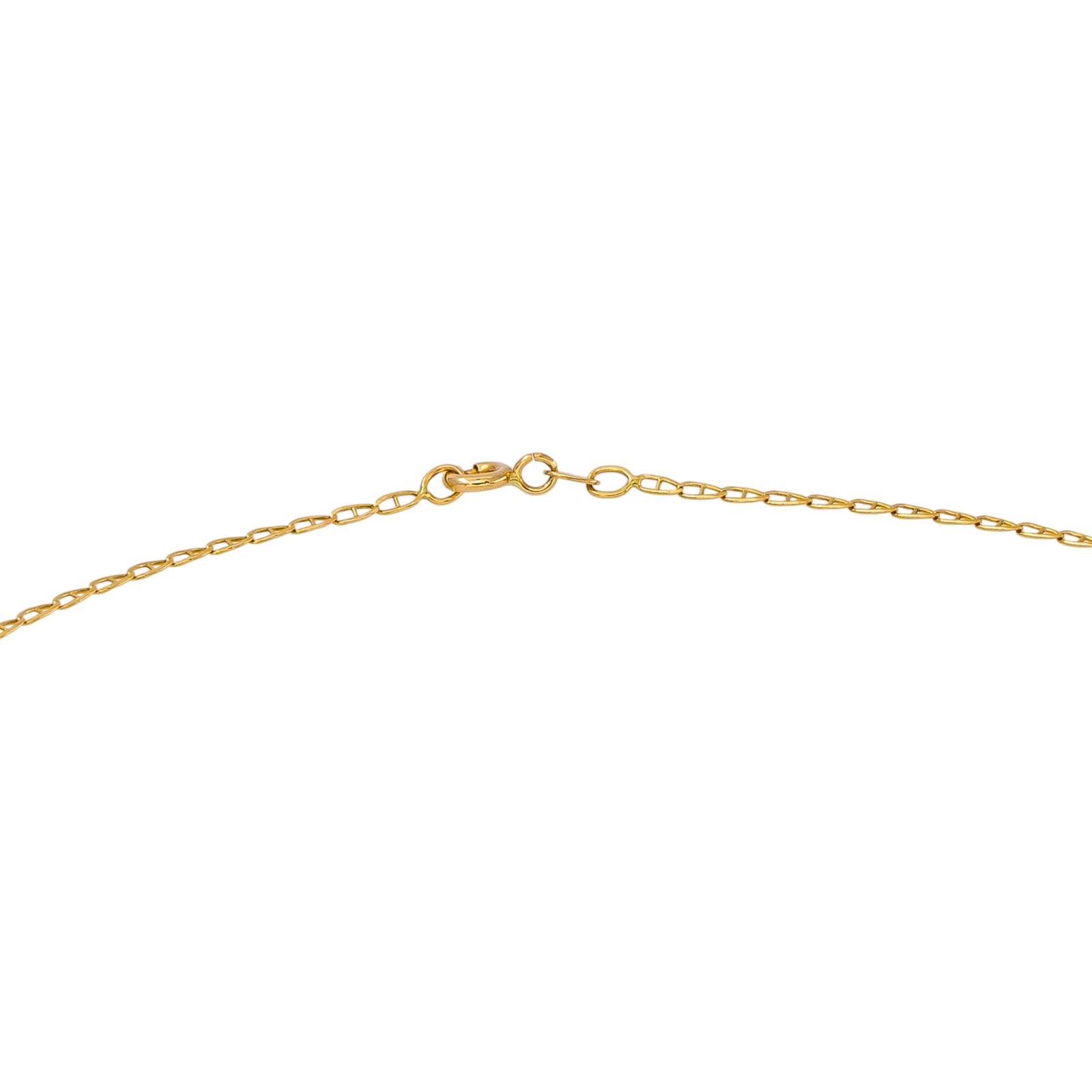 Yellow Gold Nautical Link Necklace
