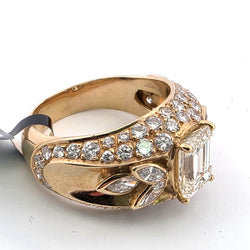 Yellow Gold and Diamond Ring