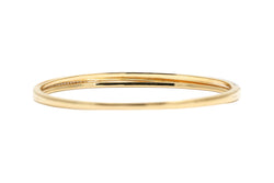 Yellow Gold and Diamond Bangle Bracelet