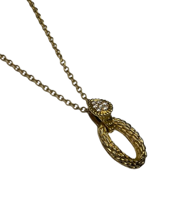 BOUCHERON "SERPENT DE BOHEME" Pendant on Chain, 18K Gold and Diamonds