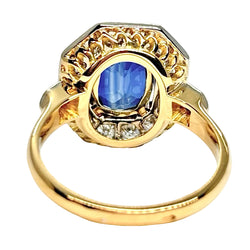 "Entourage" Ring in Yellow Gold, Sapphire, and Diamonds