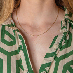 Yellow Gold Nautical Link Necklace