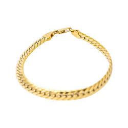 Yellow Gold English Link Bracelet