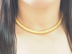 Yellow Gold Tubogas Necklace