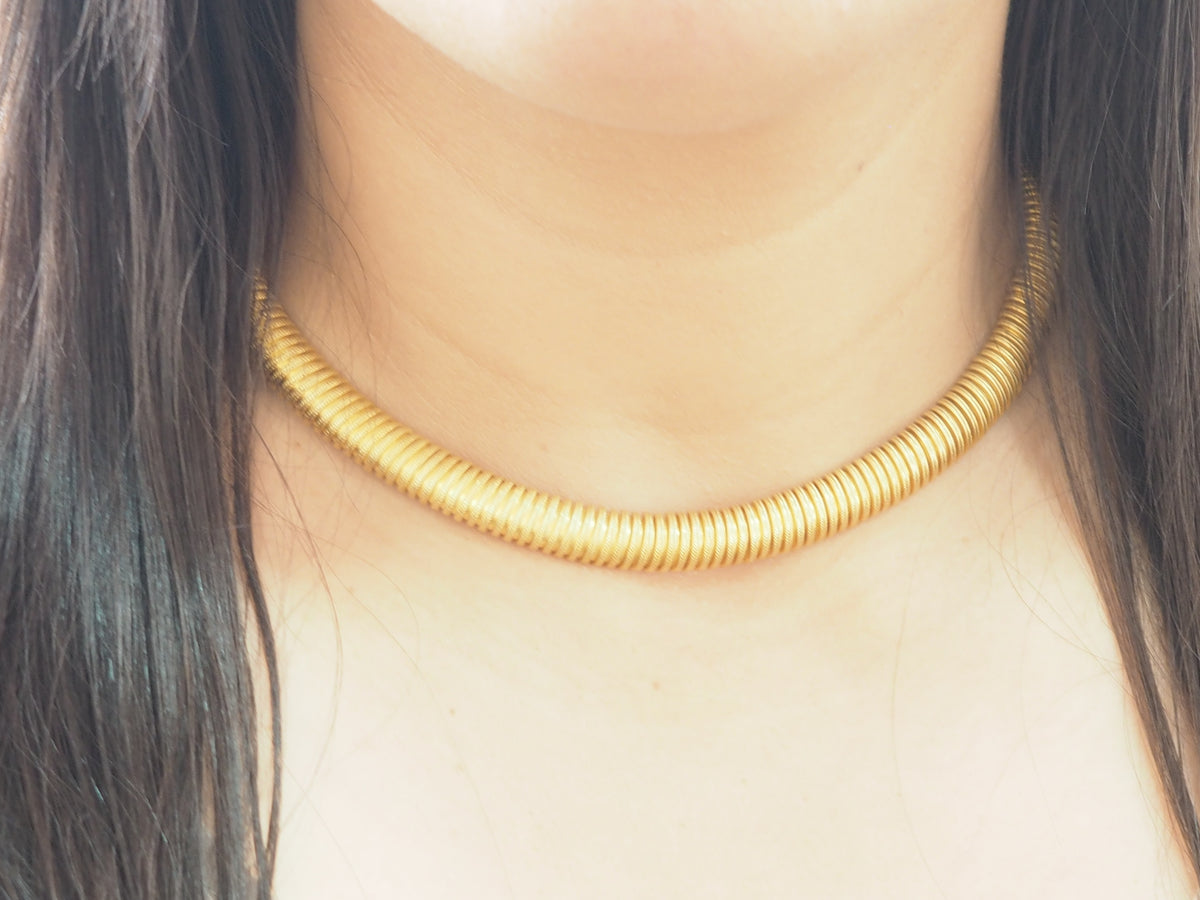 Yellow Gold Tubogas Necklace