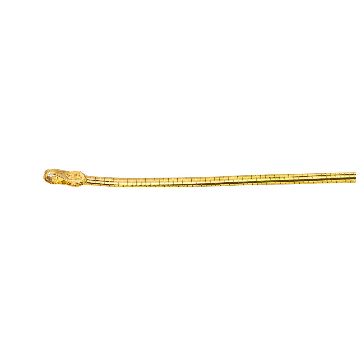 Yellow Gold Omega Link Necklace