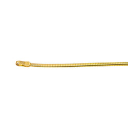 Yellow Gold Omega Link Necklace