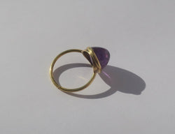 Yellow gold and Amethyst Cocktail Ring