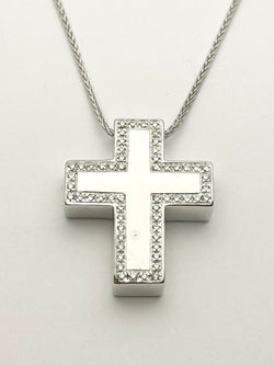 SALVINI Necklace with Pendant in White Gold and Diamonds