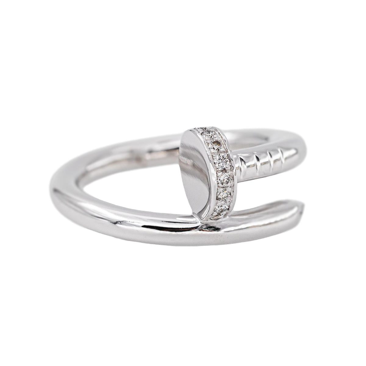 Cartier Juste un clou Ring, White gold, Diamond