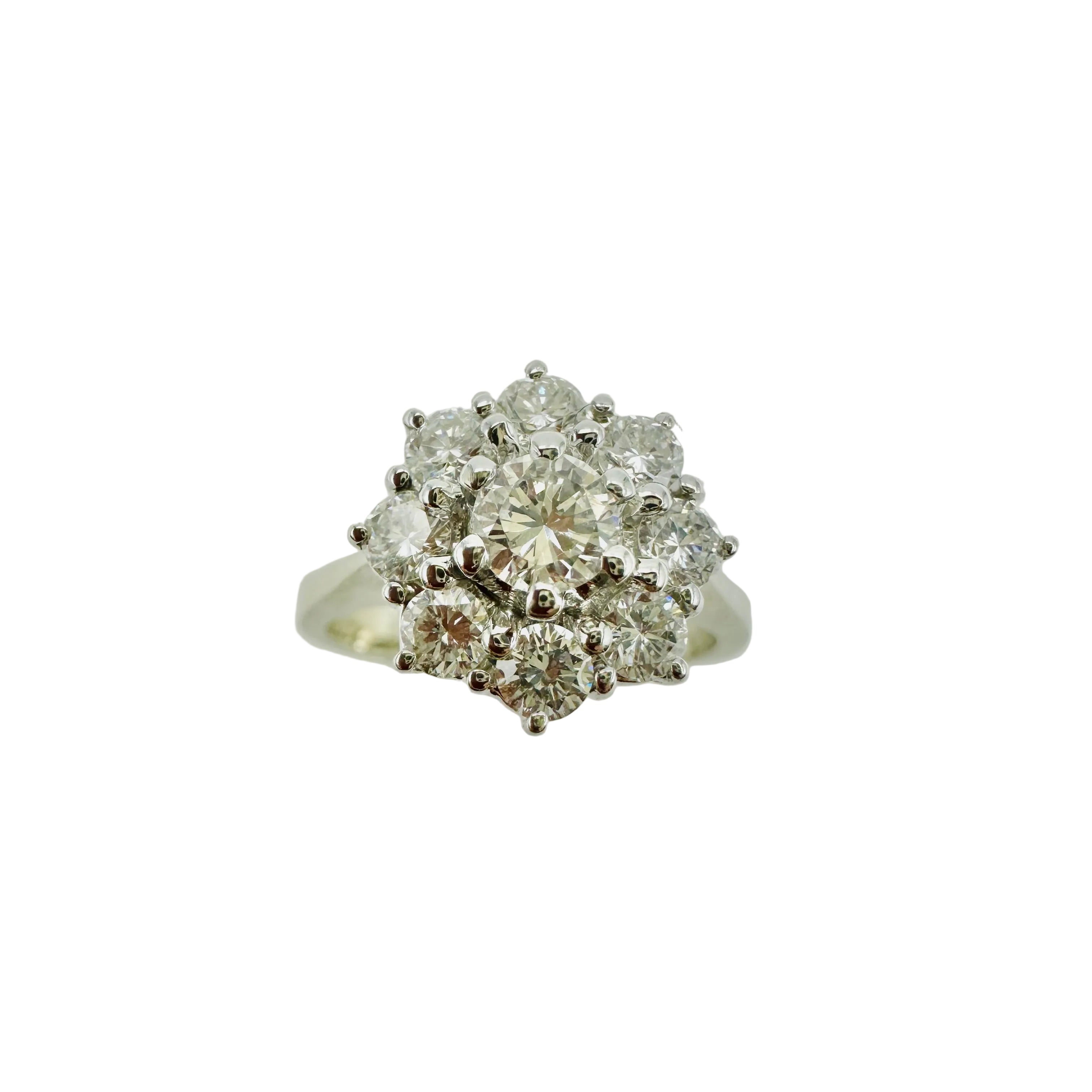 Ring Marguerite in white gold and diamonds