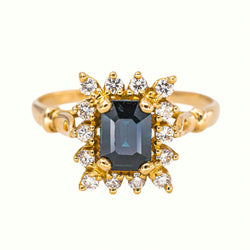 Yellow Gold Sapphire Ring