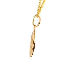 AUGIS Pendant in Yellow Gold, Ruby, and Diamond