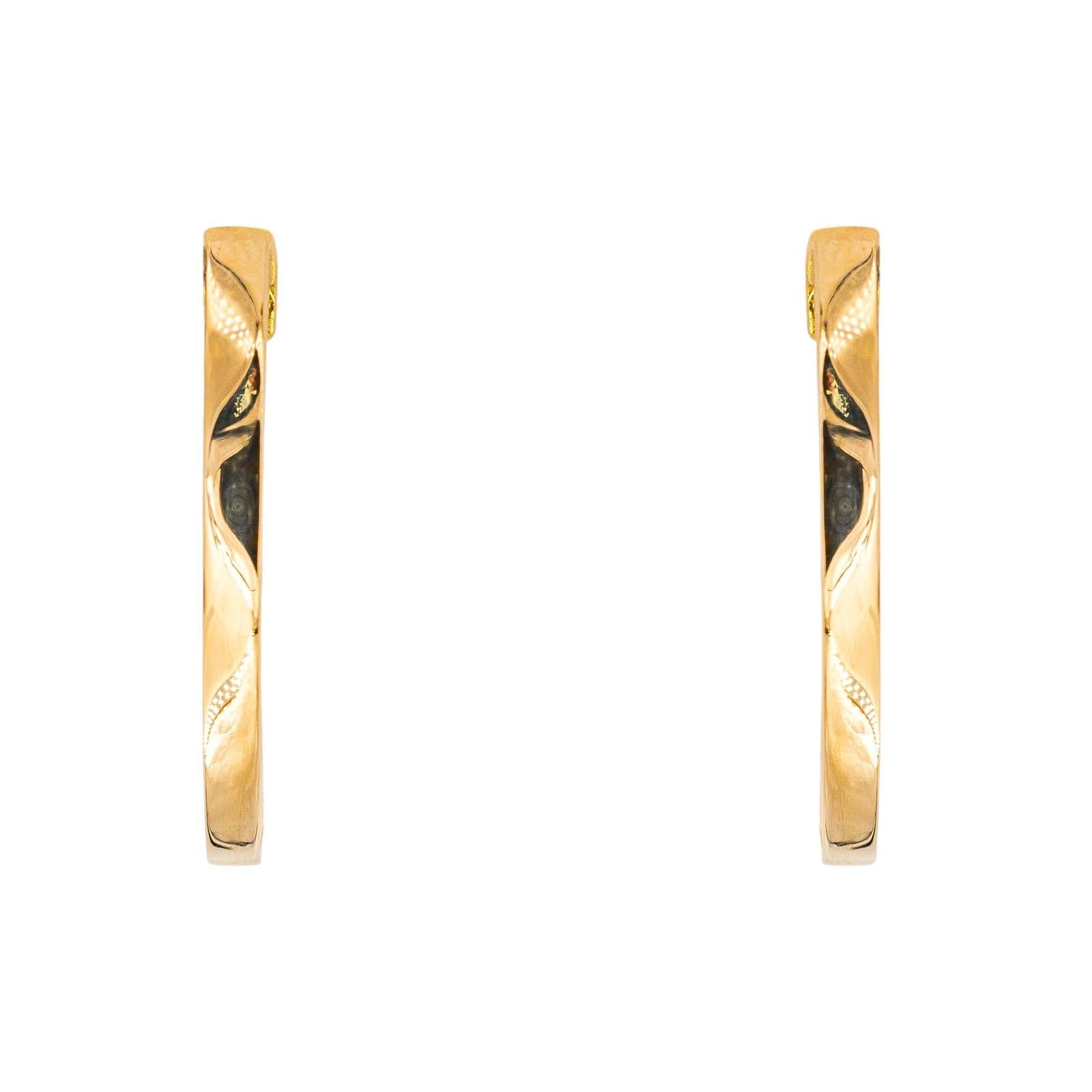Boucles d'oreilles Créoles Or jaune Diamant