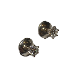 White Gold and Diamond Earrings