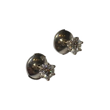 White Gold and Diamond Earrings
