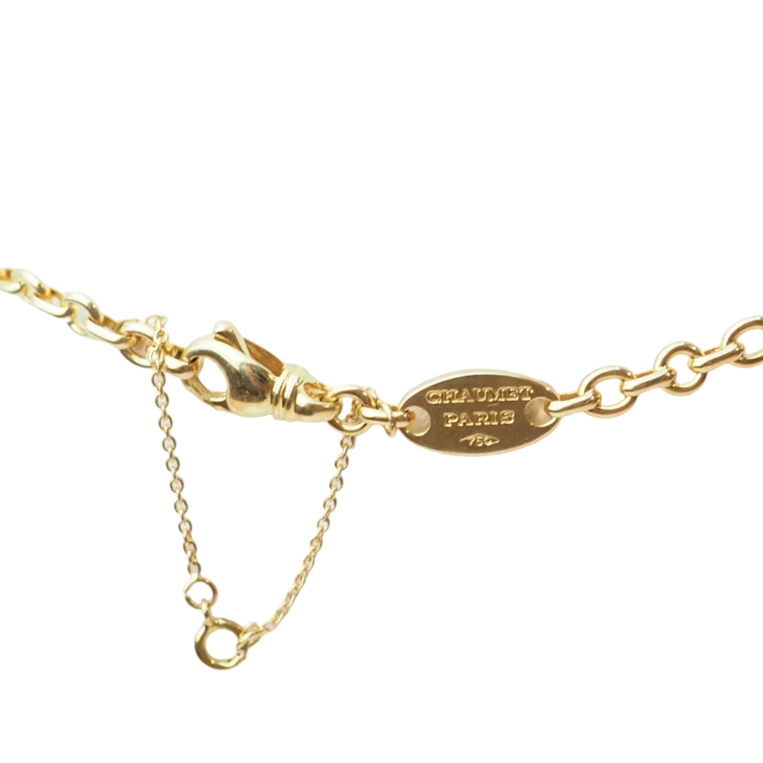 CHAUMET "Liens" Pendant Necklace in yellow gold