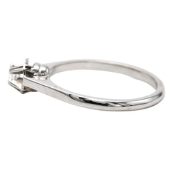 White Gold Solitaire Ring with Diamond