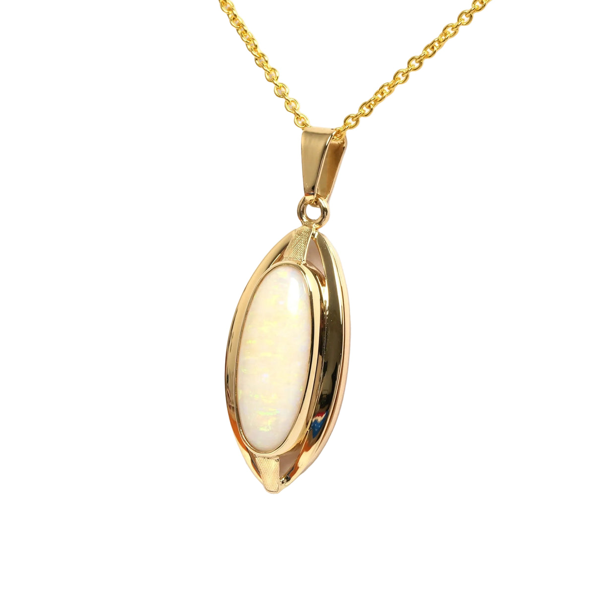 Yellow Gold and Opal Pendant