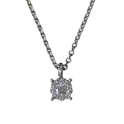 Necklace Pendant in White gold and Diamonds