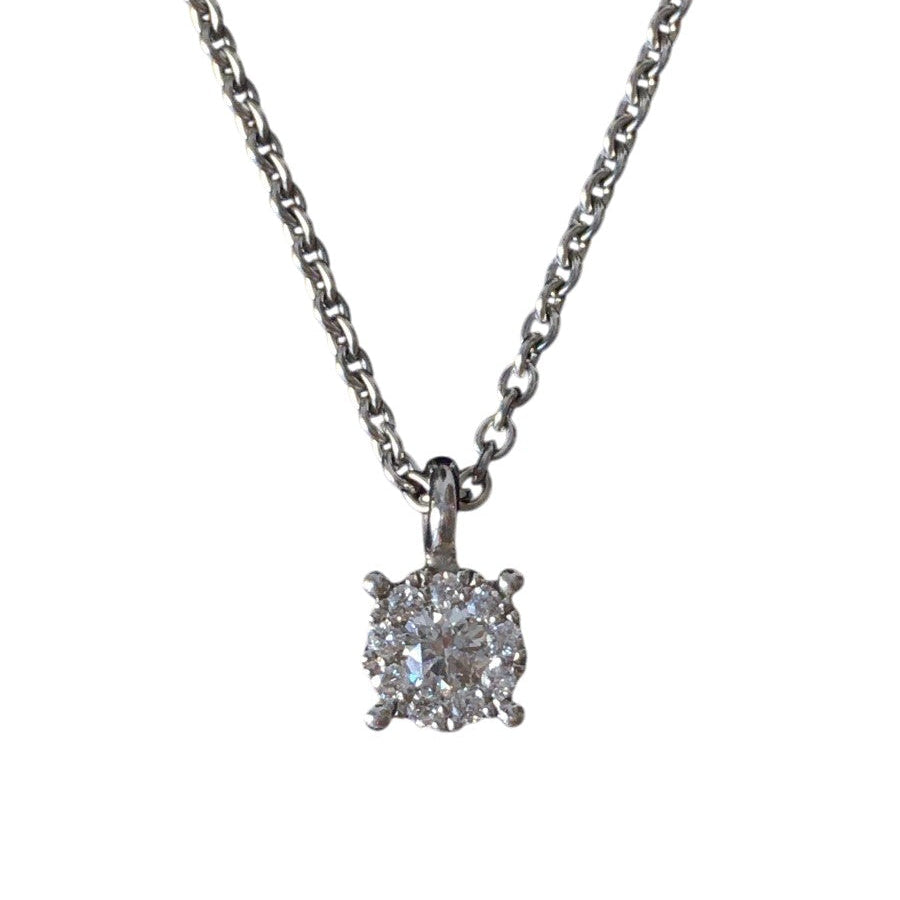 Necklace Pendant in White gold and Diamonds