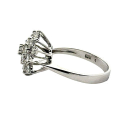 White Gold and Diamond Cocktail Ring