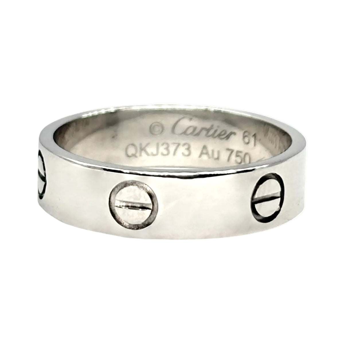 CARTIER "Love" Wedding Band in White Gold