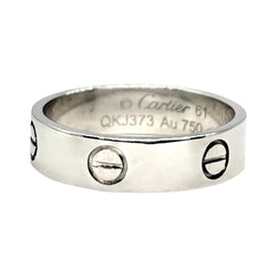 CARTIER "Love" Wedding Band in White Gold