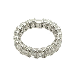 "Eterné" Wedding Band in White Gold and Diamonds