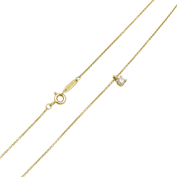 TIFFANY & CO "Tiffany Solitaire" Pendant Necklace in Rose Gold with Diamonds
