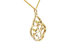 Yellow Gold and Pearl Pendant