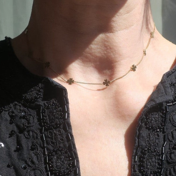 Yellow Gold Choker Necklace
