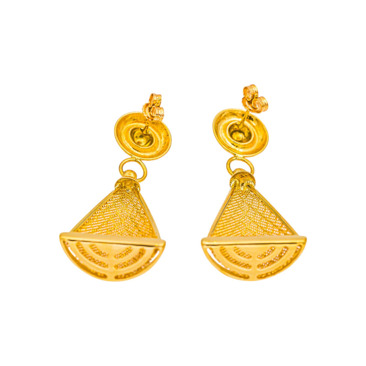 Yellow Gold Drop Earrings