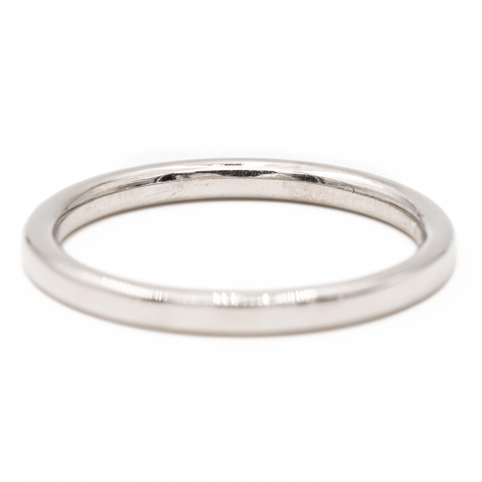 Bague Demi alliance Or blanc Diamant