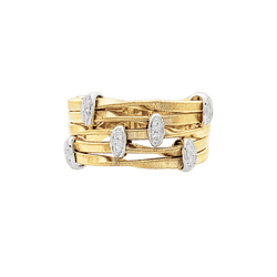 Bague Marco BICEGO, « Marrakech Onde », deux ors, diamants.