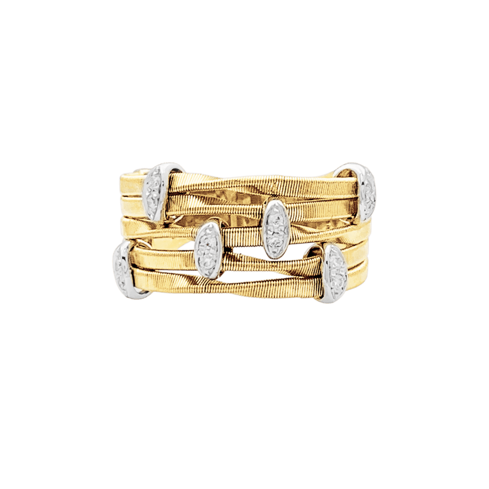 Bague Marco BICEGO, « Marrakech Onde », deux ors, diamants.