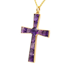 Yellow Gold and Amethyst Pendant