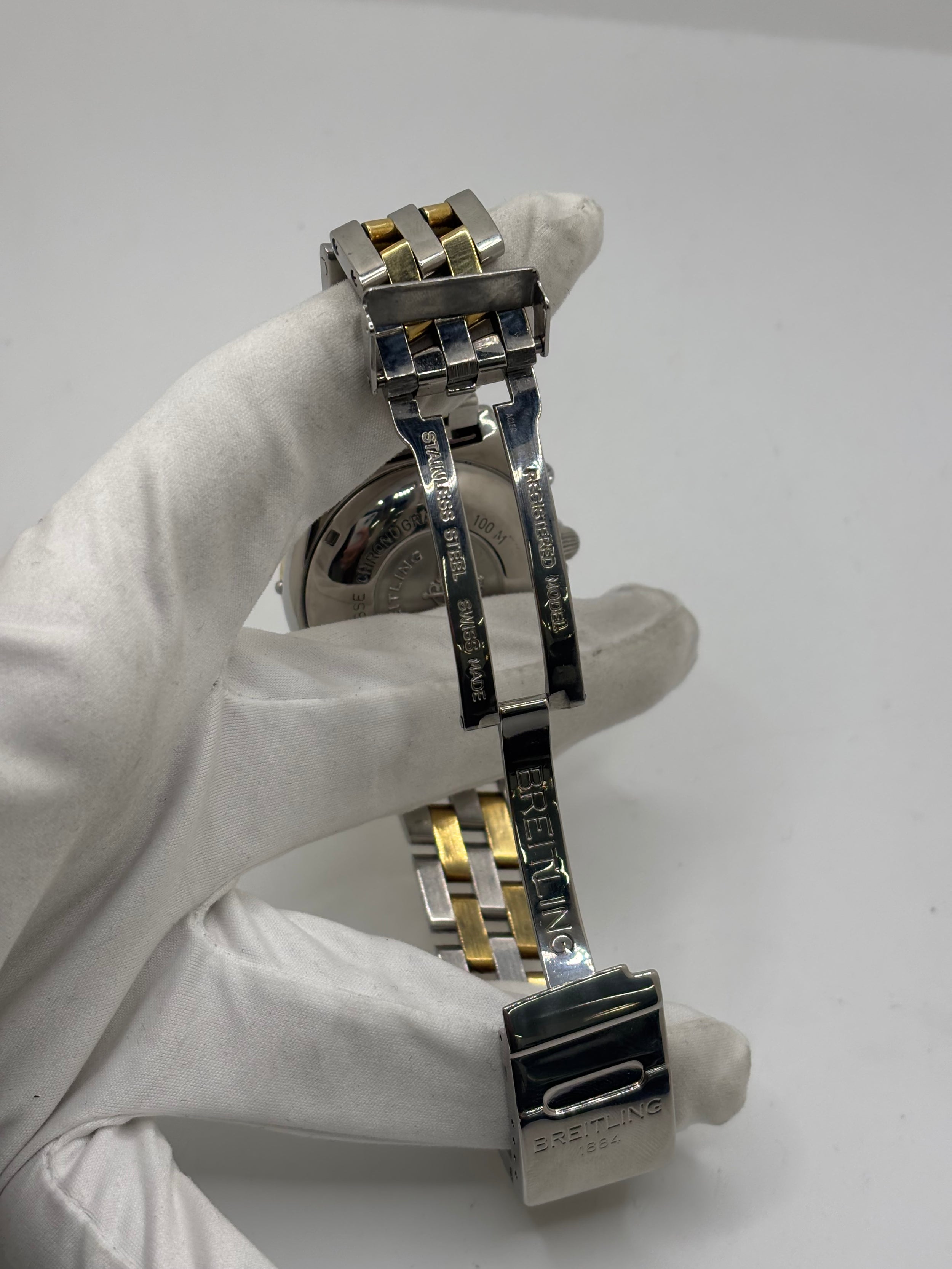 Breitling Chronomat Watch in Gold and Steel