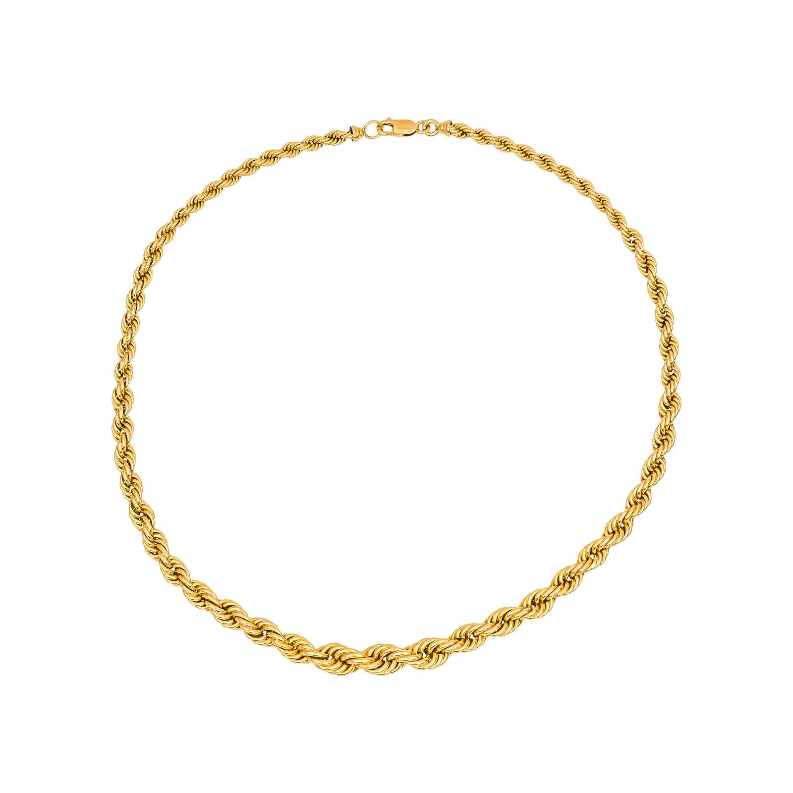 Collier Maille corde Or jaune