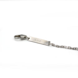 VICTORIA CASAL "Étiquette" Bracelet in white gold, Mother-of-pearl, and Diamonds
