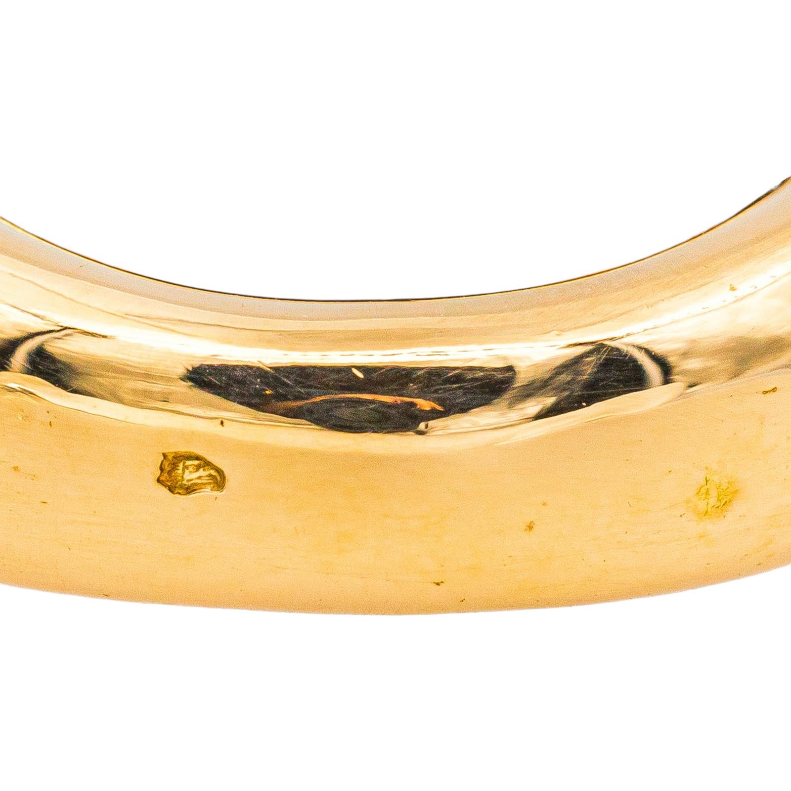 Chaumet Ring Bangle Yellow gold Sapphire Violet