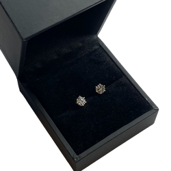 White Gold and Diamond Earrings